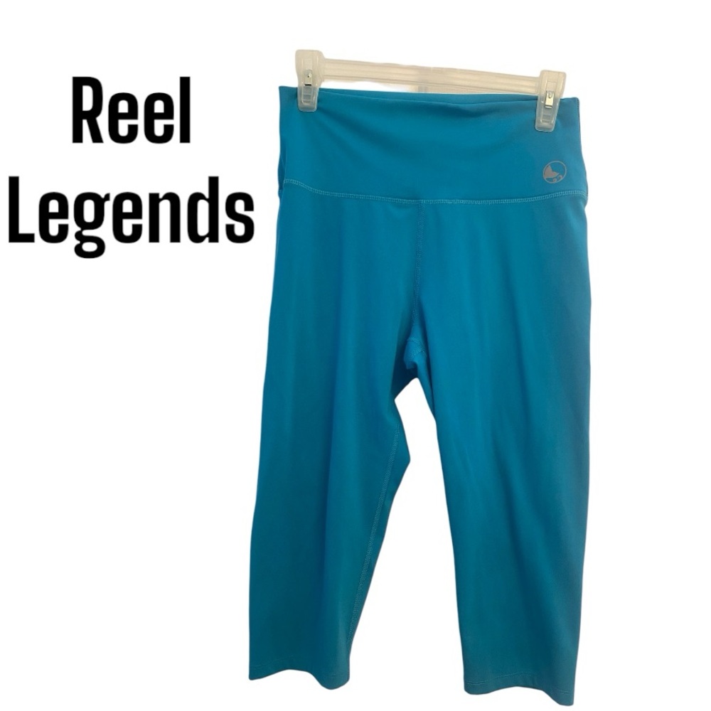Reel legends Capri workout leggings Teal M
